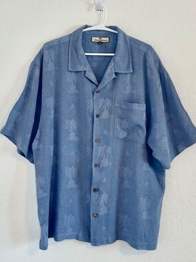 Tommy Bahama 100% Silk MEN'S Button-Up Shirt, Size XL